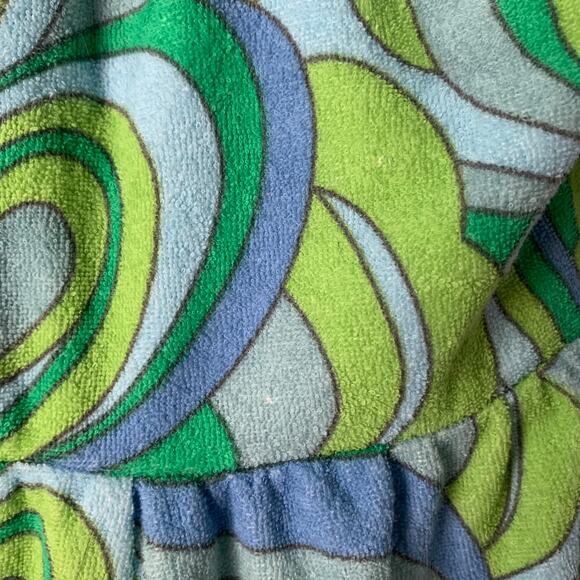 Wild Fable Terry Cloth Romper Floral Short Outfit Bow Front Keyhole Halter Tie S - Picture 11 of 15